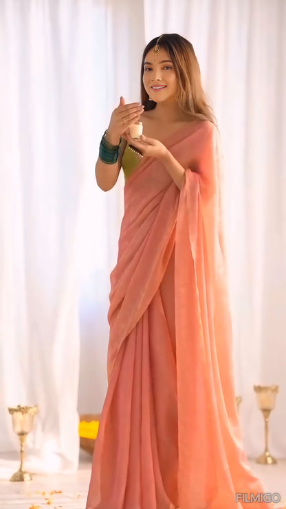 Fendi silk saree