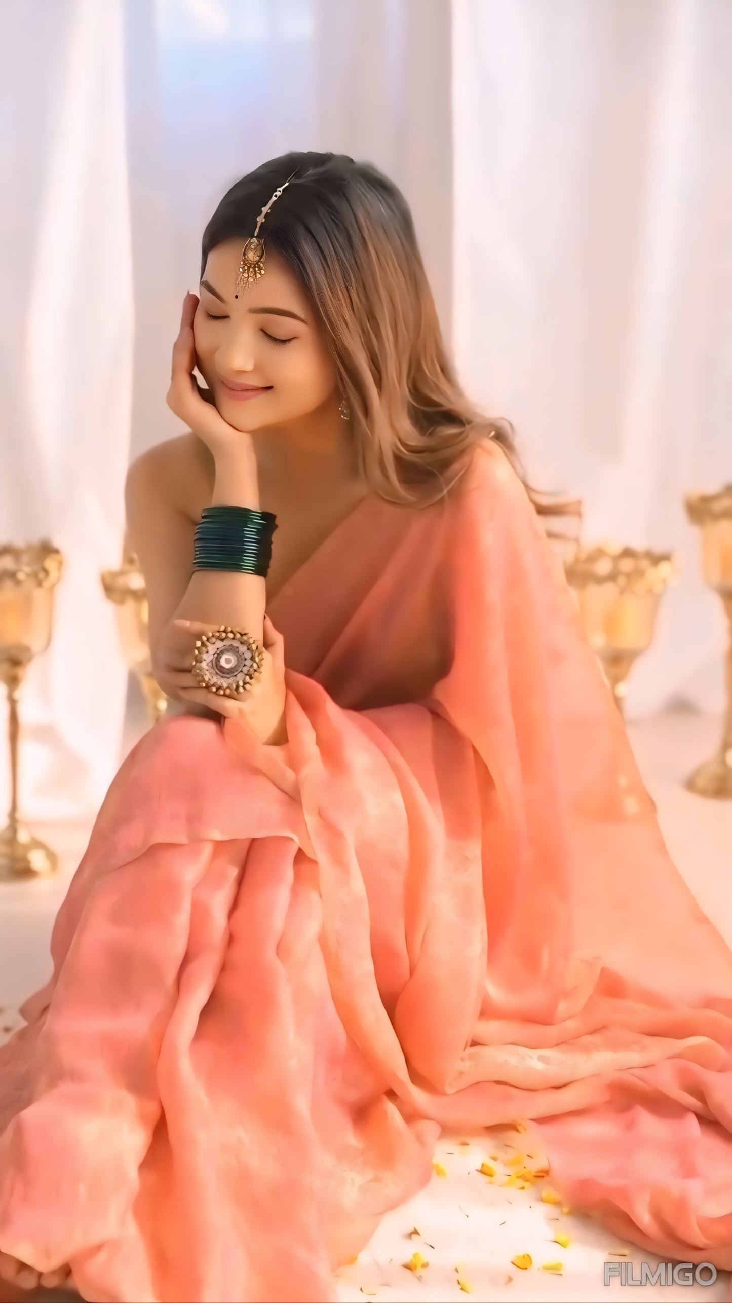 Fendi silk saree