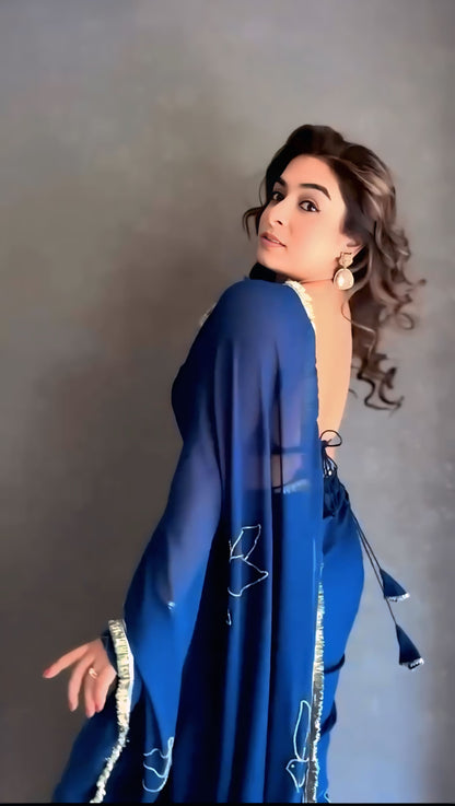Georgette bollywood saree beautiful