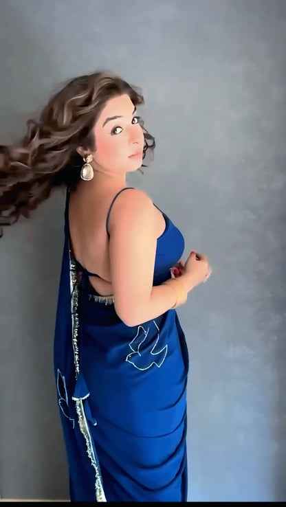 Georgette bollywood saree beautiful