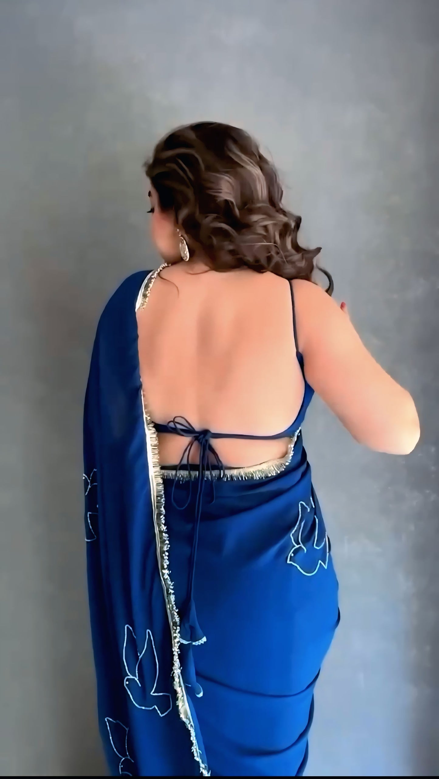 Georgette bollywood saree beautiful