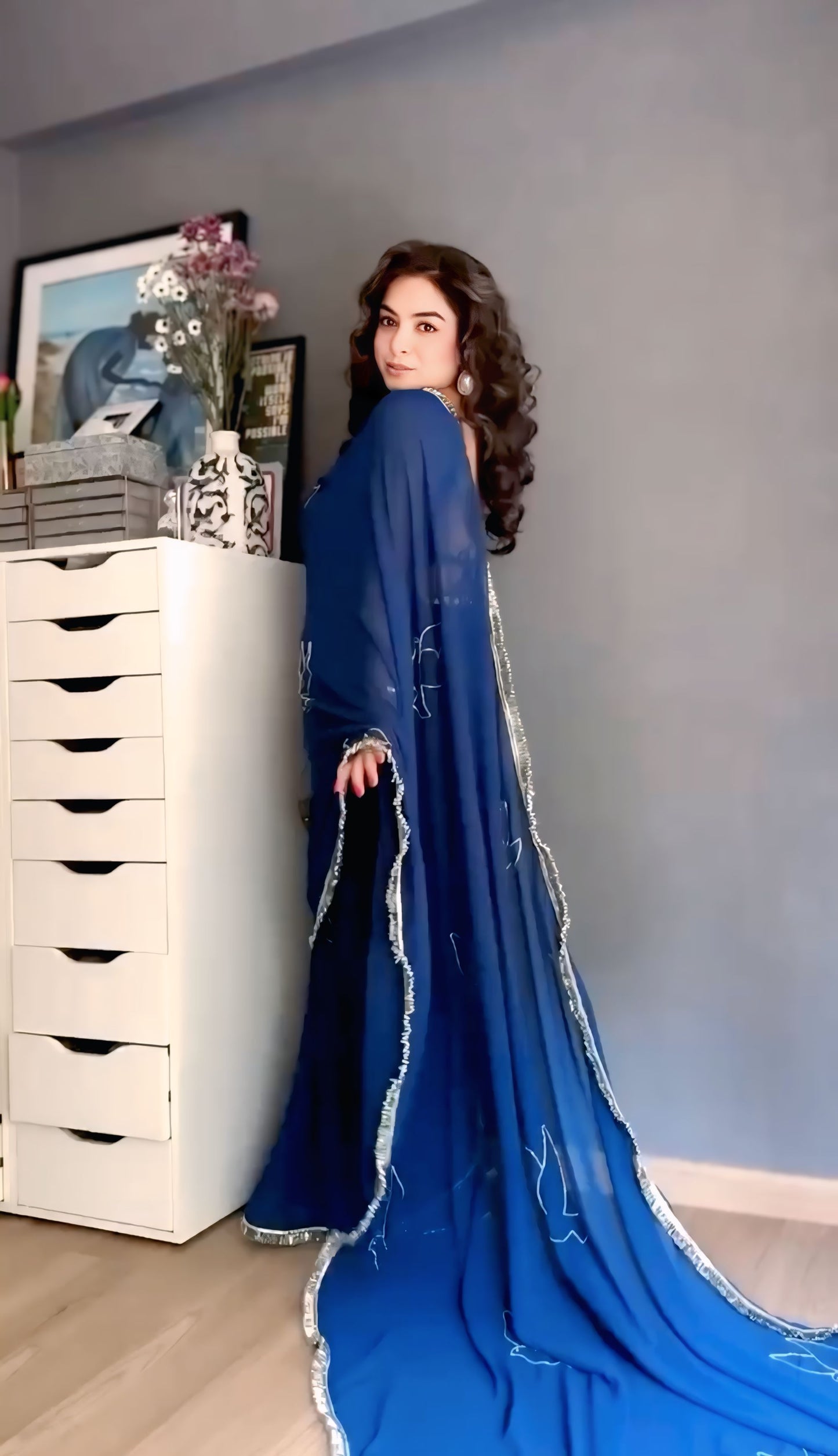 Georgette bollywood saree beautiful