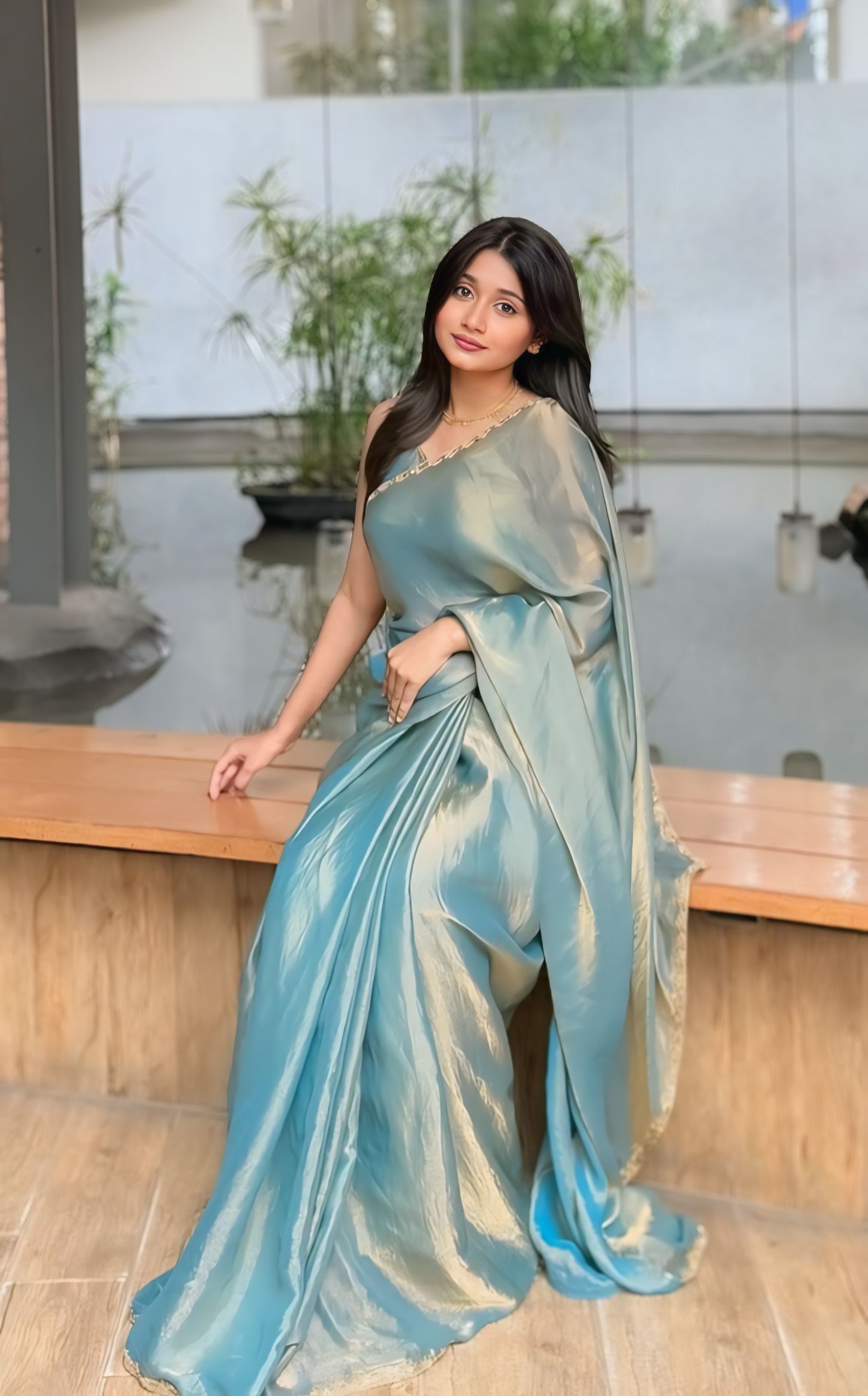 Fendi silk saree beautiful