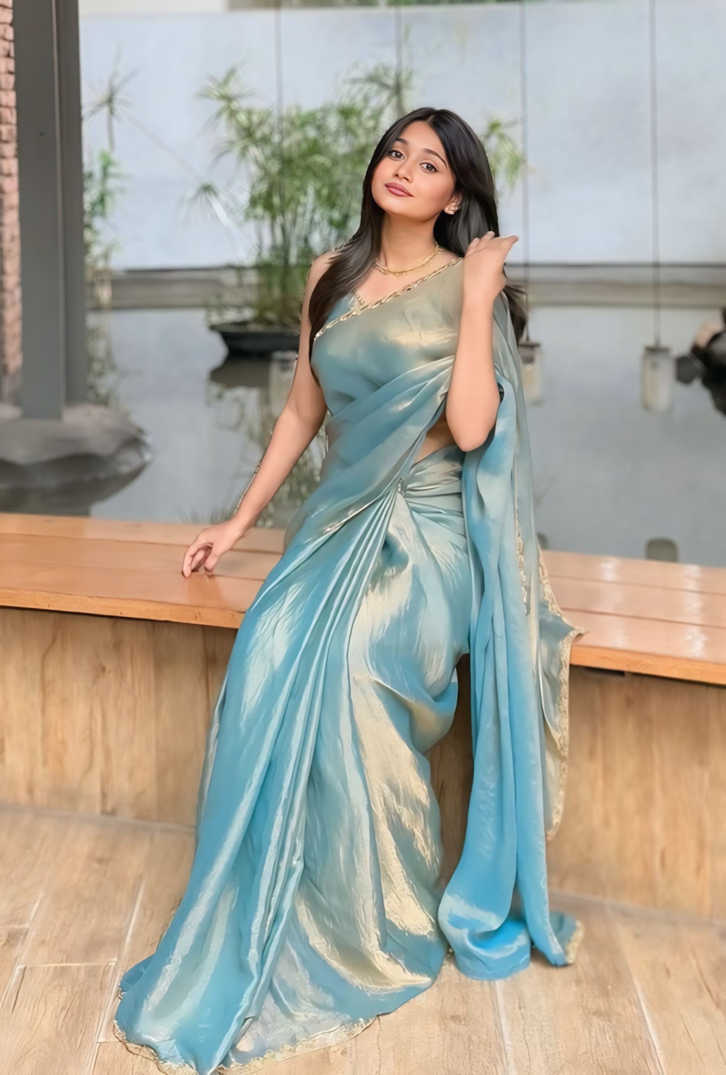 Fendi silk saree beautiful