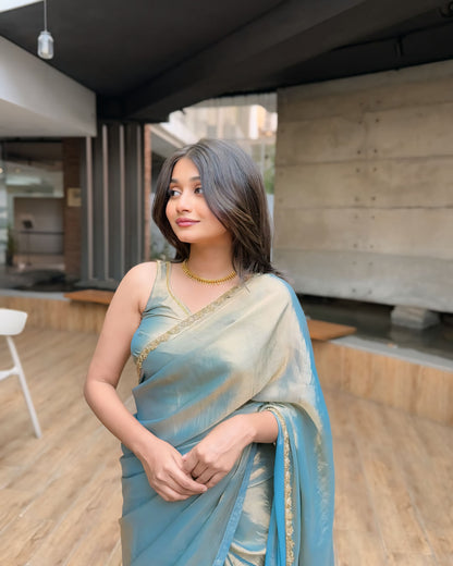 Fendi silk saree beautiful