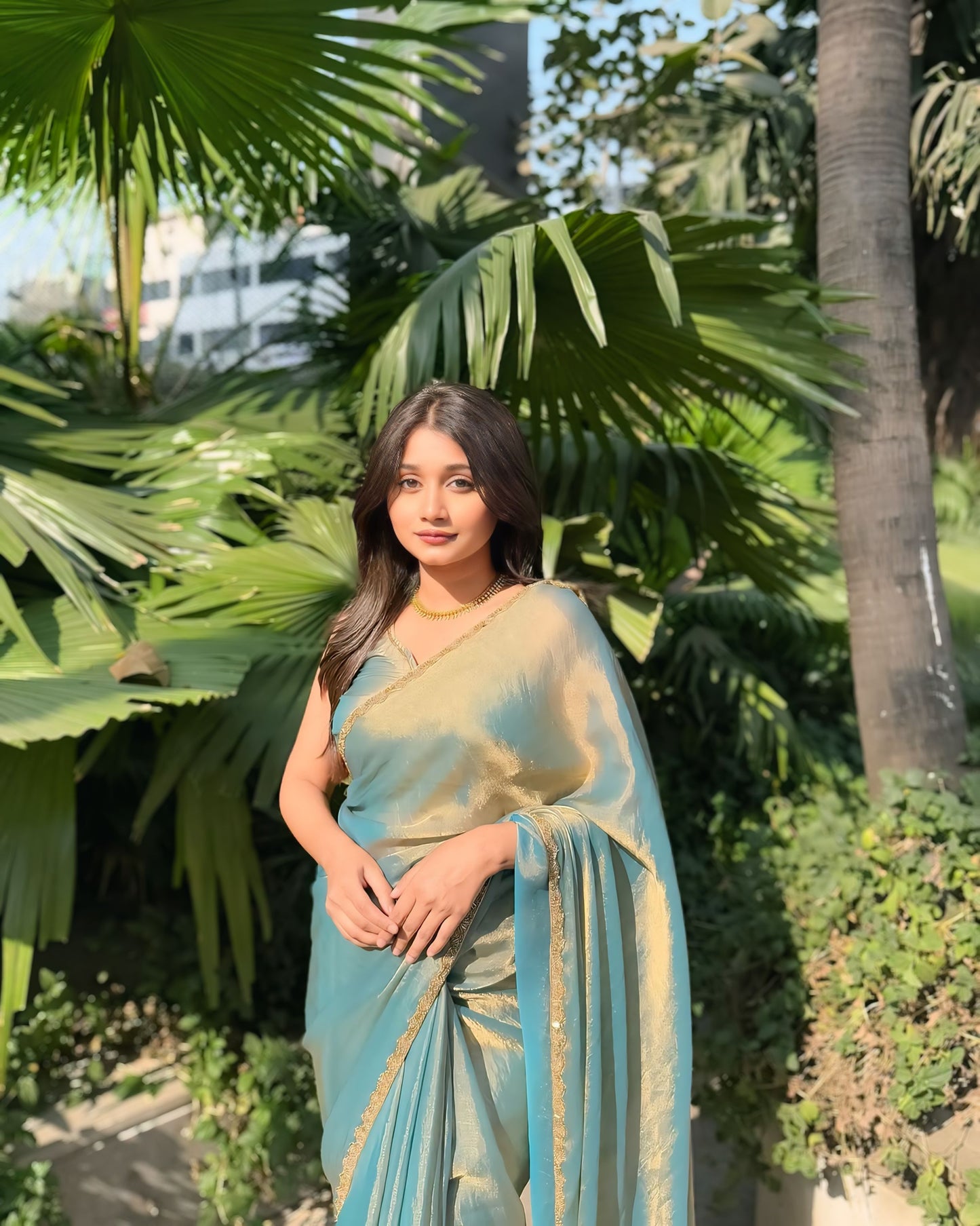 Fendi silk saree beautiful