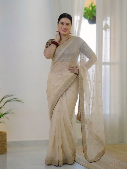 Women's Embroidered Designer Saree