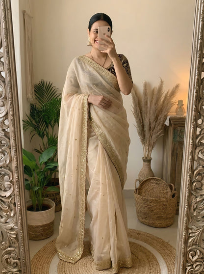 Women's Embroidered Designer Saree