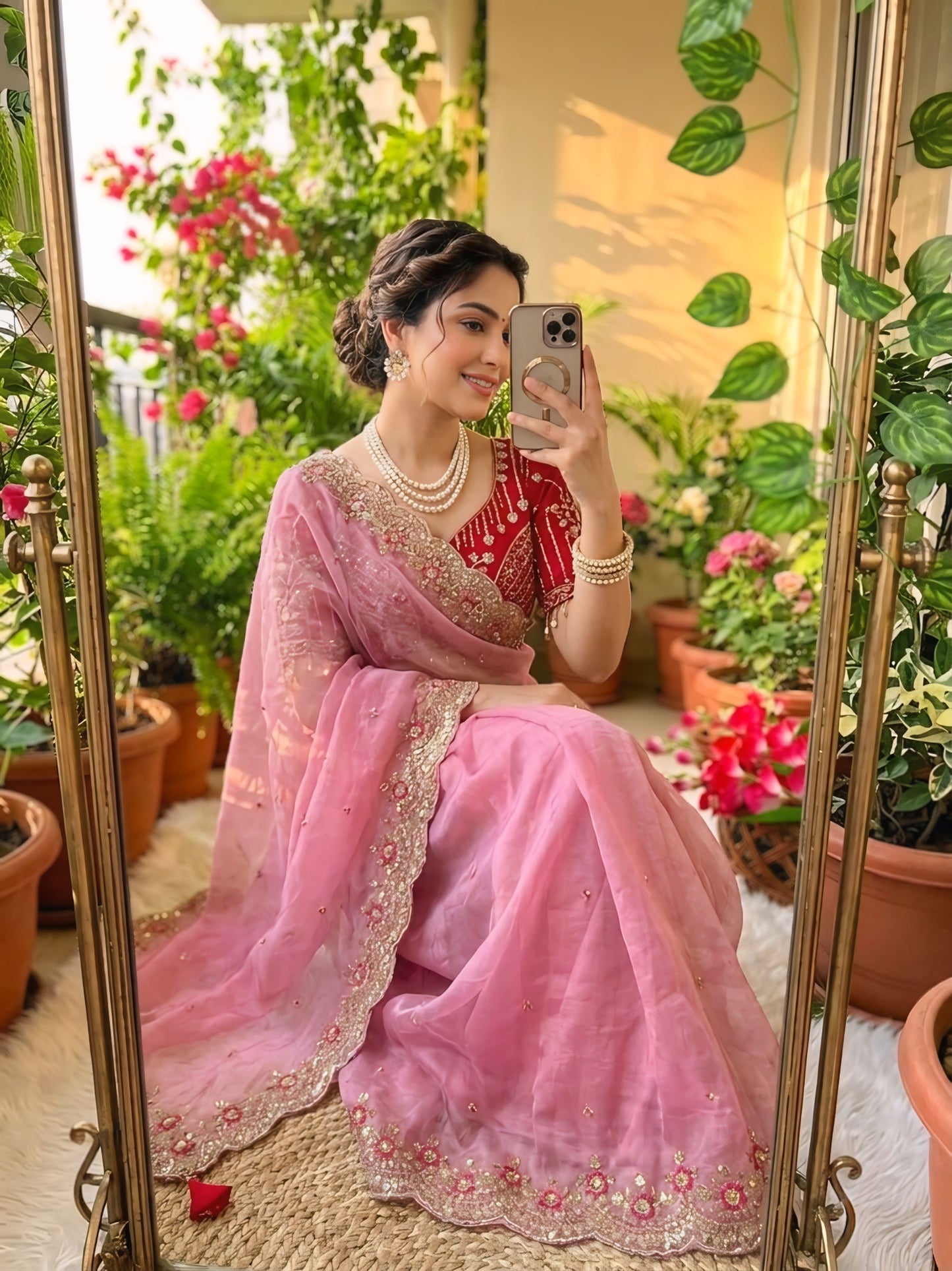Women's Embroidered Designer Saree