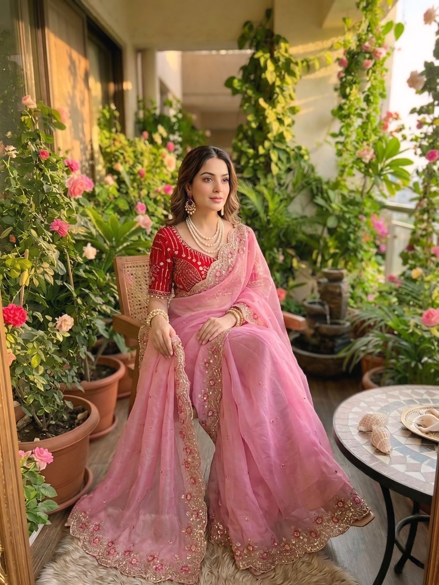 Women's Embroidered Designer Saree