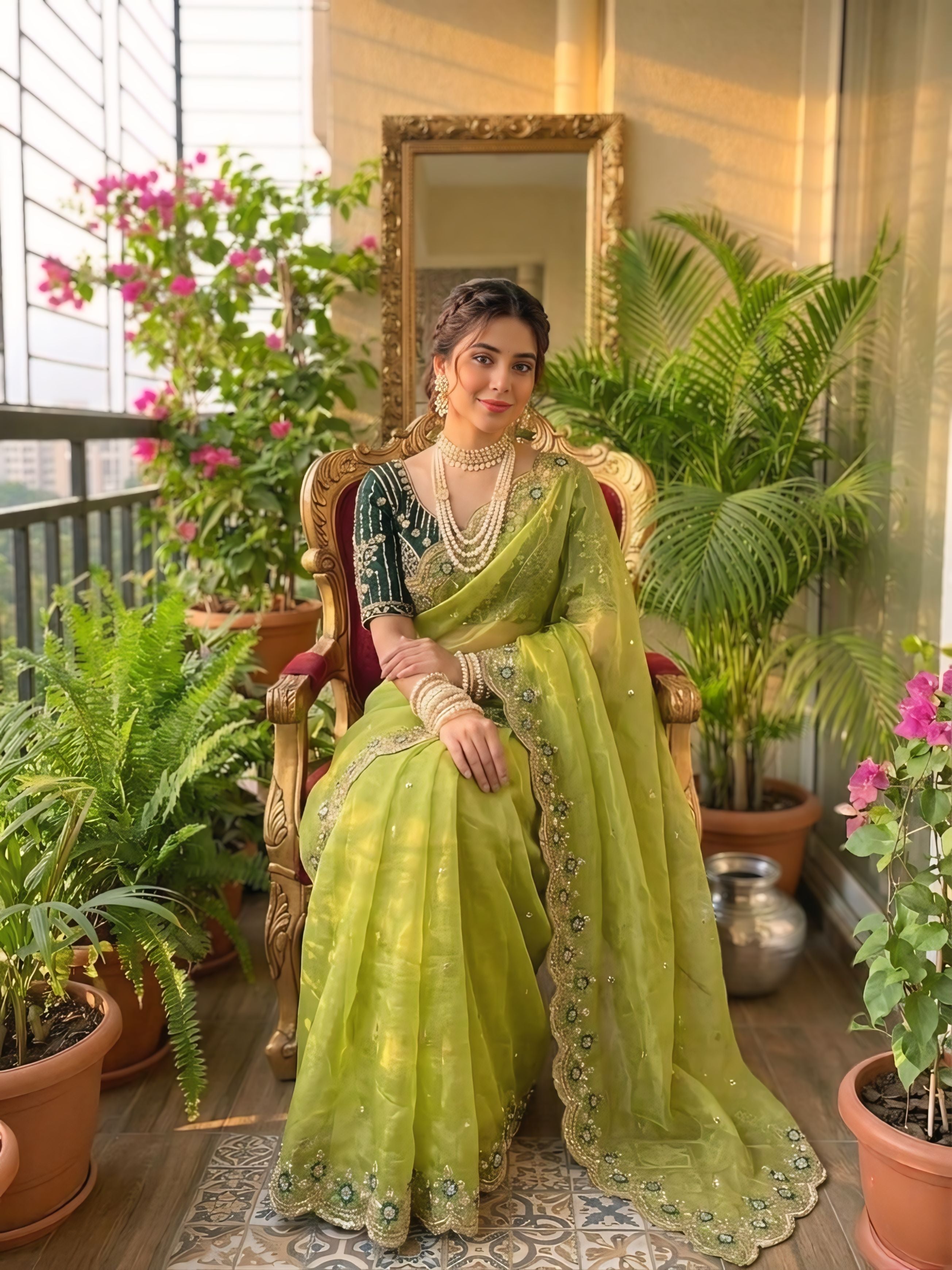 Women's Embroidered Designer Saree
