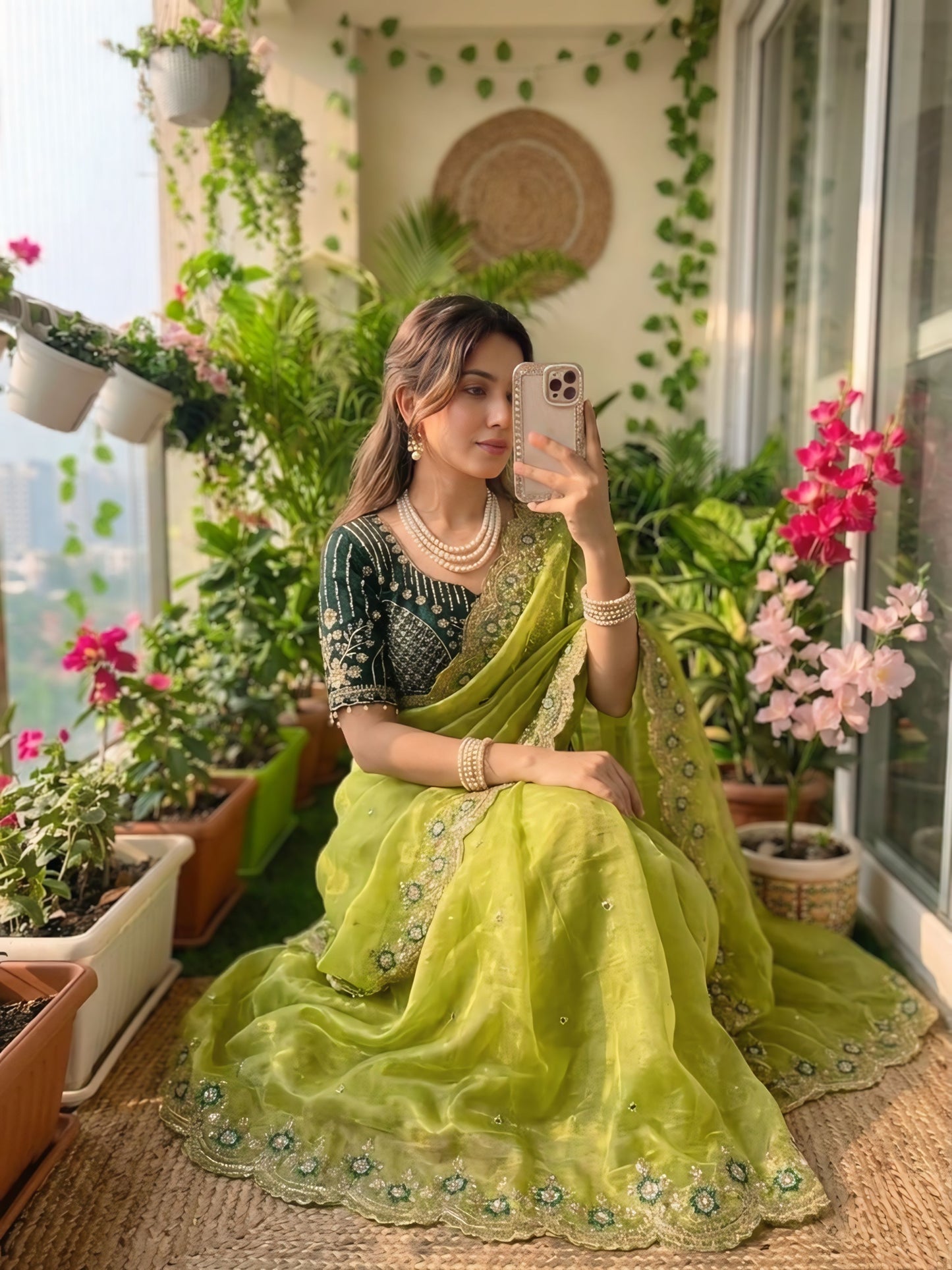 Women's Embroidered Designer Saree