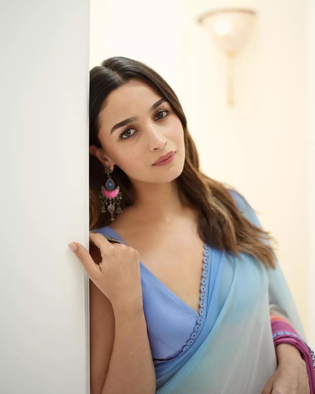 Rainbow shade bollywood saree 🌈