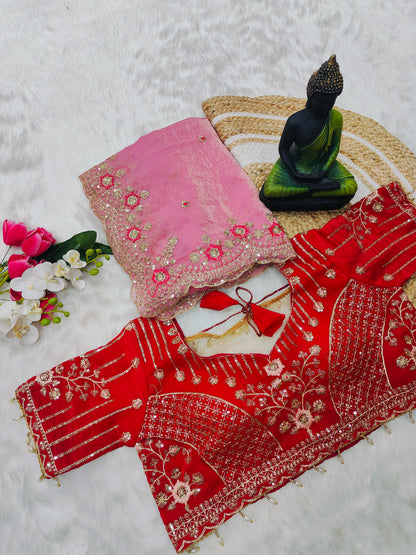 Women's Embroidered Designer Saree