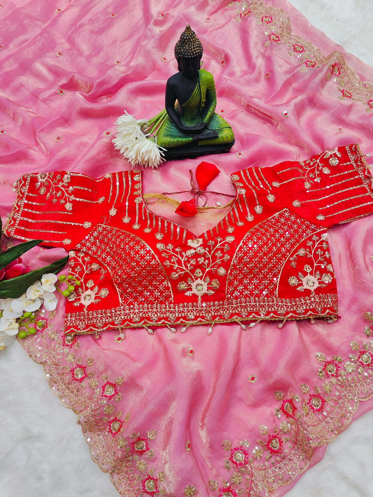 Women's Embroidered Designer Saree