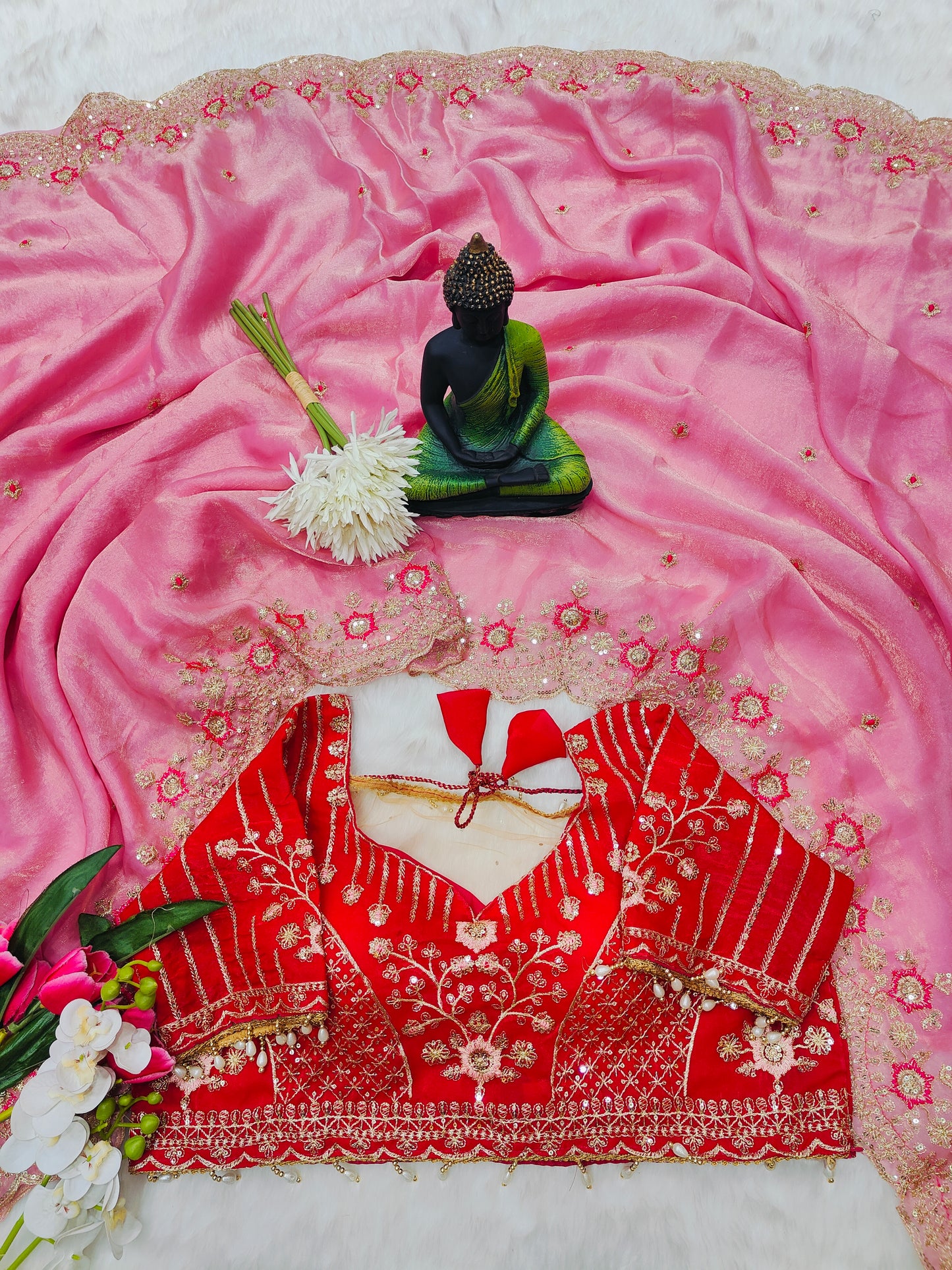 Women's Embroidered Designer Saree