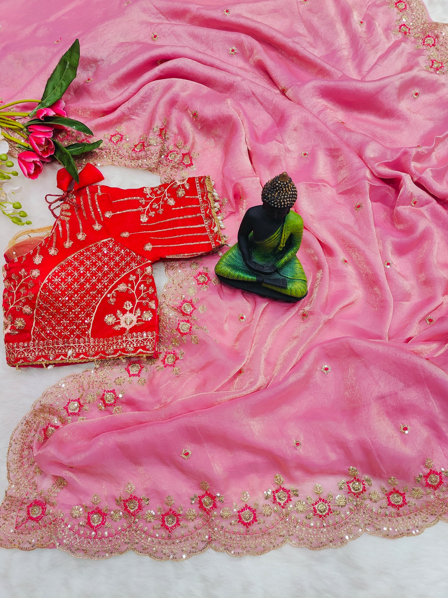 Women's Embroidered Designer Saree