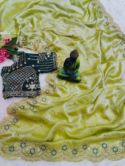 Women's Embroidered Designer Saree