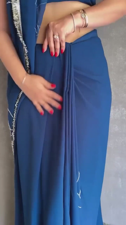 Georgette bollywood saree beautiful